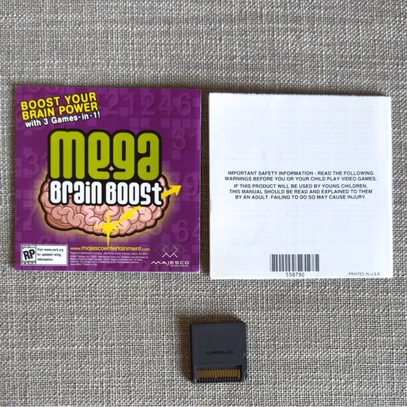 Left Brain Right Brain 2007 Nintendo DS Lite 3DS CIB Complete - Picture 2 of 6